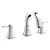 Смеситель для раковины GROHE Grandera с донным клапаном и низким изливом, 20417000 — фото, характеристики, купить в SMOLENSK-CLIMBO