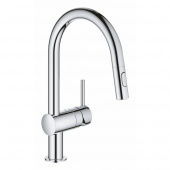 Смеситель для кухни GROHE Minta с выдвижным изливом, хром (32321002) — фото, характеристики, купить в SMOLENSK-CLIMBO