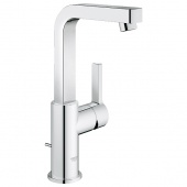 Смеситель для раковины GROHE Lineare с донным клапаном и высоким изливом, 23296000 — фото, характеристики, купить в SMOLENSK-CLIMBO