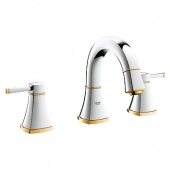 Смеситель для раковины GROHE Grandera с донным клапаном и низким изливом, 20417IG0 — фото, характеристики, купить в SMOLENSK-CLIMBO