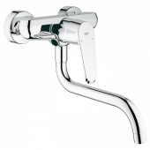 Смеситель для кухни GROHE Eurodisc Cosmopolitan, настенный с низким изливом, 33772002 — фото, характеристики, купить в SMOLENSK-CLIMBO