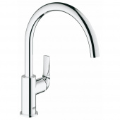 Смеситель для кухни GROHE BauCurve, высокий излив, хром (31231000) — фото, характеристики, купить в SMOLENSK-CLIMBO