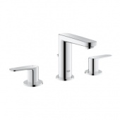 Смеситель для раковины GROHE Europlus на 3 отверстия с донным клапаном, 20301000 — фото, характеристики, купить в SMOLENSK-CLIMBO