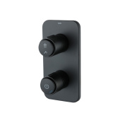 Встраиваемый смеситель с двумя выходами с управлением Push Control, черный матовый, Slide, IDDIS — фото, характеристики, купить в SMOLENSK-CLIMBO