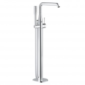 Смеситель для ванны GROHE Essence+ с душевым гарнитуром, свободностоящий, 23491001 — фото, характеристики, купить в SMOLENSK-CLIMBO