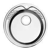 Мойка, нержавеющая сталь, полированная, D490, Suno S, IDDIS, SUN49P0i77 — фото, характеристики, купить в SMOLENSK-CLIMBO