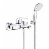 Смеситель для ванны GROHE Eurostyle New Solid с душевым набором, хром (2372930A) — фото, характеристики, купить в SMOLENSK-CLIMBO