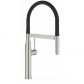 Смеситель для кухни GROHE Essence с профессиональной лейкой, поворотный излив, суперсталь (30294DC0) — фото, характеристики, купить в SMOLENSK-CLIMBO