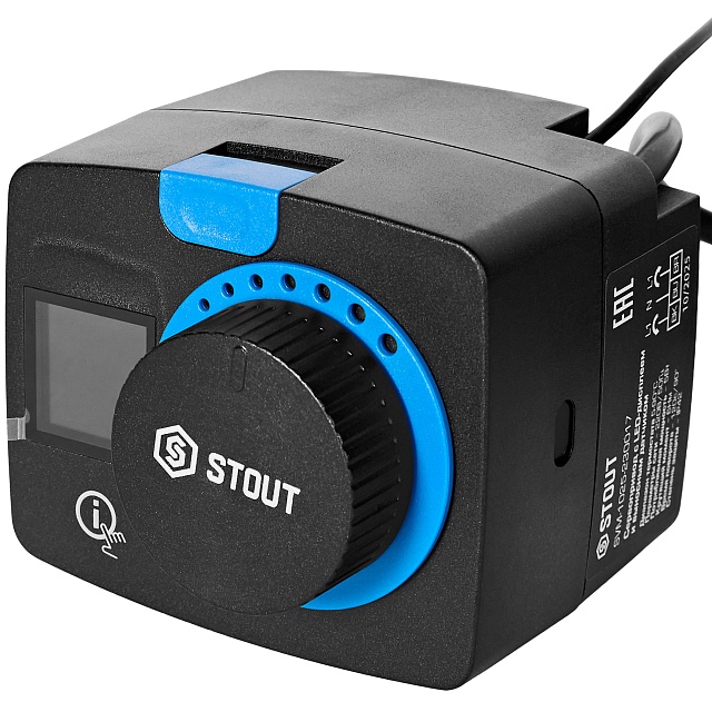 Сервопривод STOUT SVM-1025-230017 с дисплеем и датчиком температуры — фото, характеристики