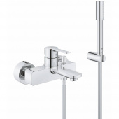 Смеситель для ванны GROHE Lineare New с душевым гарнитуром, хром (33850001) — фото, характеристики, купить в SMOLENSK-CLIMBO
