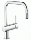 Смеситель для кухни GROHE Minta с выдвижным U-изливом, 32067000 — фото, характеристики, купить в SMOLENSK-CLIMBO