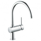 Смеситель для кухни GROHE Minta с выдвижным C-изливом, 32918DC0 — фото, характеристики, купить в SMOLENSK-CLIMBO