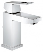 Смеситель для раковины GROHE Eurocube с донным клапаном и низким изливом, 23127000 — фото, характеристики, купить в SMOLENSK-CLIMBO