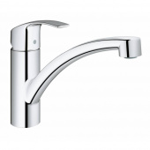 Смеситель для кухни GROHE Eurosmart new с низким изливом и ограничением расхода воды, хром (3328120E) — фото, характеристики, купить в SMOLENSK-CLIMBO