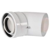 RCA-8610-000045 Отвод конденсационный угол 45гр. D60/100 — фото, характеристики, купить в SMOLENSK-CLIMBO