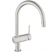 Смеситель для кухни GROHE Minta с выдвижным C-изливом, 32321DC0 — фото, характеристики, купить в SMOLENSK-CLIMBO