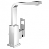 Смеситель для раковины GROHE Eurocube с донным клапаном, высоким изливом и ограничением расхода воды, 2313500E — фото, характеристики, купить в SMOLENSK-CLIMBO