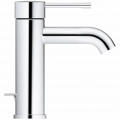 Смеситель для раковины GROHE Essence+ с низким изливом и донным клапаном, хром (23589001) — фото, характеристики, купить в SMOLENSK-CLIMBO