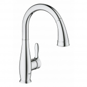 Смеситель для кухни GROHE Parkfield с выдвижным изливом/лейкой, хром (30215001) — фото, характеристики, купить в SMOLENSK-CLIMBO