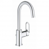 Смеситель для раковины GROHE BauLoop с донным клапаном, L-Size, хром (23763000) — фото, характеристики, купить в SMOLENSK-CLIMBO