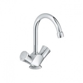 Смеситель для раковины GROHE Costa L с донным клапаном и высоким С-изливом, 21375001 — фото, характеристики, купить в SMOLENSK-CLIMBO