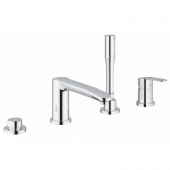 Смеситель для ванны на 4 отверстия GROHE Eurostyle Cosmopolitan с ручным душем и переключателем, хром (23048003) — фото, характеристики, купить в SMOLENSK-CLIMBO