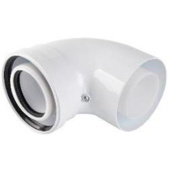 RCA-8610-010090 Отвод конденсационный угол 90гр. D60/100 — фото, характеристики, купить в SMOLENSK-CLIMBO