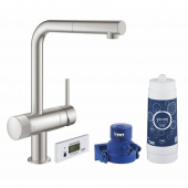 Смеситель для кухни GROHE Blue Pure Minta, суперсталь (30382DC0) — фото, характеристики, купить в SMOLENSK-CLIMBO