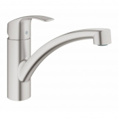 Смеситель для кухни GROHE Eurosmart с низким изливом, суперсталь (33281DC2) — фото, характеристики, купить в SMOLENSK-CLIMBO