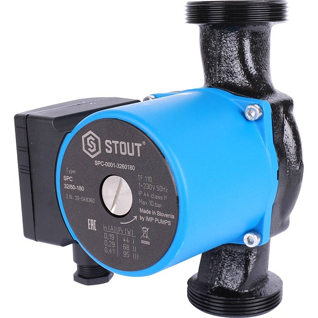 Насос циркуляционный STOUT 32/60-180 — фото, характеристики