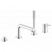 Смеситель для ванны GROHE Concetto New на 4 отверстия с ручным душем и переключателем, хром (19576002) — фото, характеристики, купить в SMOLENSK-CLIMBO