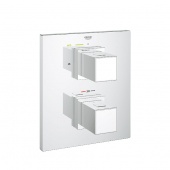 Термостат для ванны GROHE Grohtherm Cube с переключателем (верхняя монтажная часть), 19958000 — фото, характеристики, купить в SMOLENSK-CLIMBO