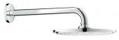 Верхний душ с кронштейном GROHE Rainshower Cosmopolitan Metal, диаметр 210 мм, с ограничением расхода воды, 26062000 — фото, характеристики, купить в SMOLENSK-CLIMBO