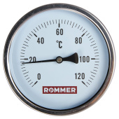 ROMMER Термометр биметаллический 100 мм 120 градусов с погружной гильзой 50 мм 1/2 — фото, характеристики, купить в SMOLENSK-CLIMBO
