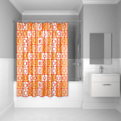Штора для ванной комнаты, 200*240 см, полиэстер, ID, orange toffee, 280P24RI11 — фото, характеристики, купить в SMOLENSK-CLIMBO