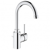 Смеситель для раковины GROHE Concetto с донным клапаном, высокий излив, 32629001 — фото, характеристики, купить в SMOLENSK-CLIMBO