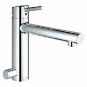 Смеситель для кухни GROHE Concetto со средним изливом с запорным вентилем, 31209001 — фото, характеристики, купить в SMOLENSK-CLIMBO