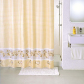 Штора для ванной комнаты 180*200 см полиэстер beige fresco Milardo — фото, характеристики, купить в SMOLENSK-CLIMBO