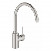 Смеситель для кухни GROHE Concetto New с высоким изливом, суперсталь (32661DC3) — фото, характеристики, купить в SMOLENSK-CLIMBO
