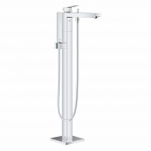 Смеситель для ванны GROHE Eurocube, свободностоящий, с ручным душем, хром (23672001) — фото, характеристики, купить в SMOLENSK-CLIMBO