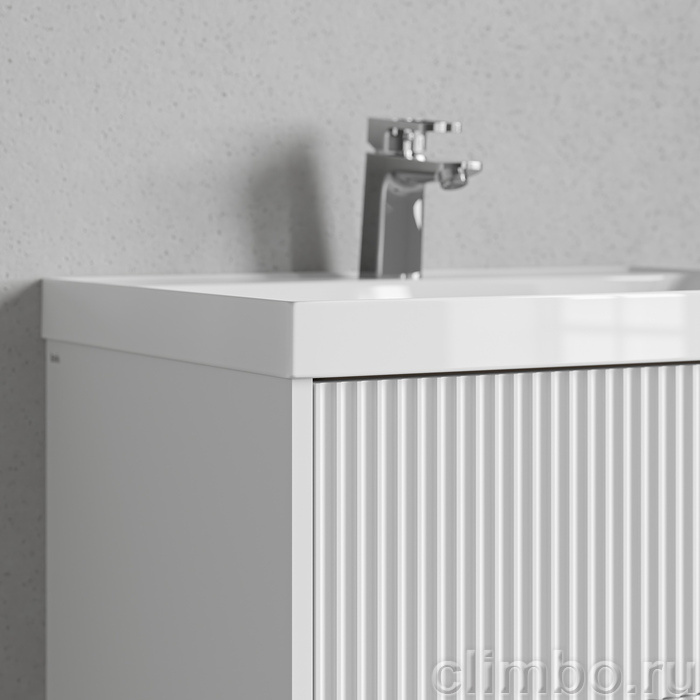 Тумба с умывальником подвесная, 60 см, белый, Билд (Bild) 2.0, IDDIS, BIL60W1i95K подходит умыв. 4516000i28 — фото, детали конструкции