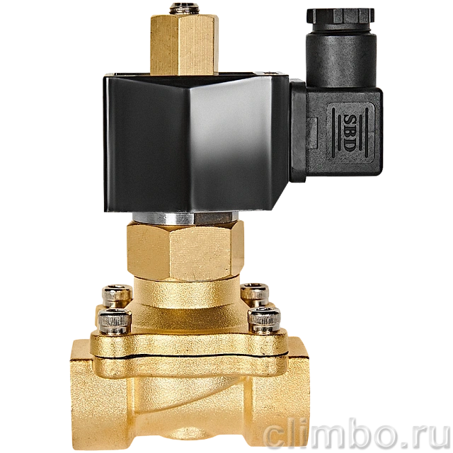 Клапан соленоидный (электромагнитный) STOUT прямого действия НО 220В G3/4 — фото, детали конструкции