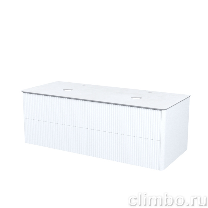 Тумба подвесная, со столешницей, 120 см, белый, Эйгер (Aiger), IDDIS, AIG12W0i95K — фото, детали конструкции