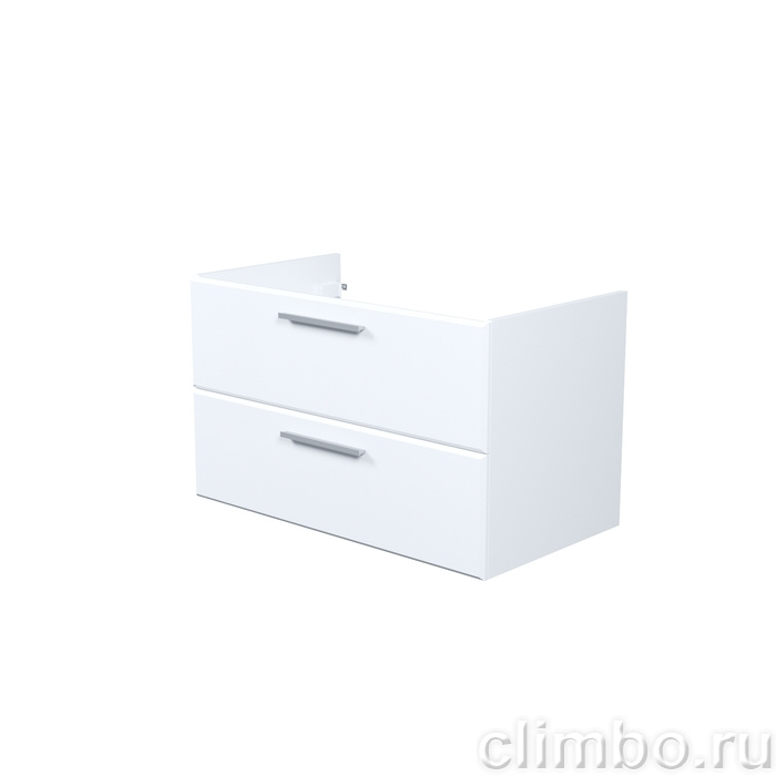 Тумба подвесная, 80 см, белый, Слайд Икс (Slide X), IDDIS, SLX80W0i95 подходит умыв. 4518000i28 — фото, детали конструкции