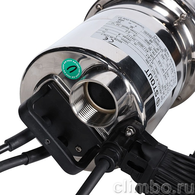 Насос дренажный STOUT с вертикальным поплавком, кабель 10 м, 230V, Q=150 л/мин, H=8 м — фото, детали конструкции