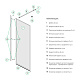 Душевая перегородка Walk In, черный 90x195, Slide, IDDIS, SLI8BS9i23 — фото товара