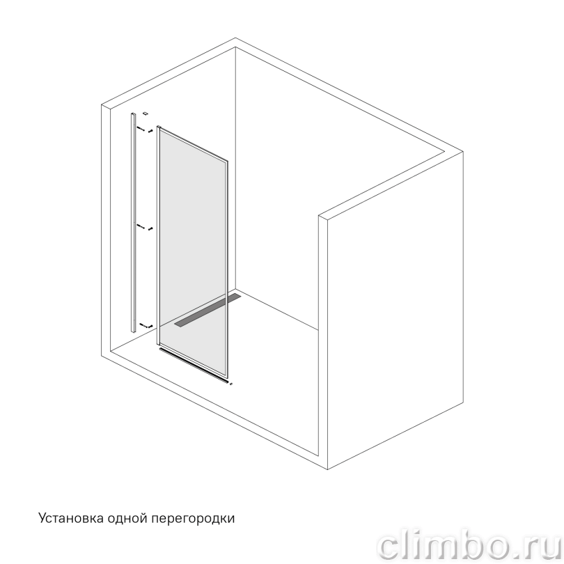 Душевая перегородка Walk In, черный 90x195, Slide, IDDIS, SLI8BS9i23 — фото товара