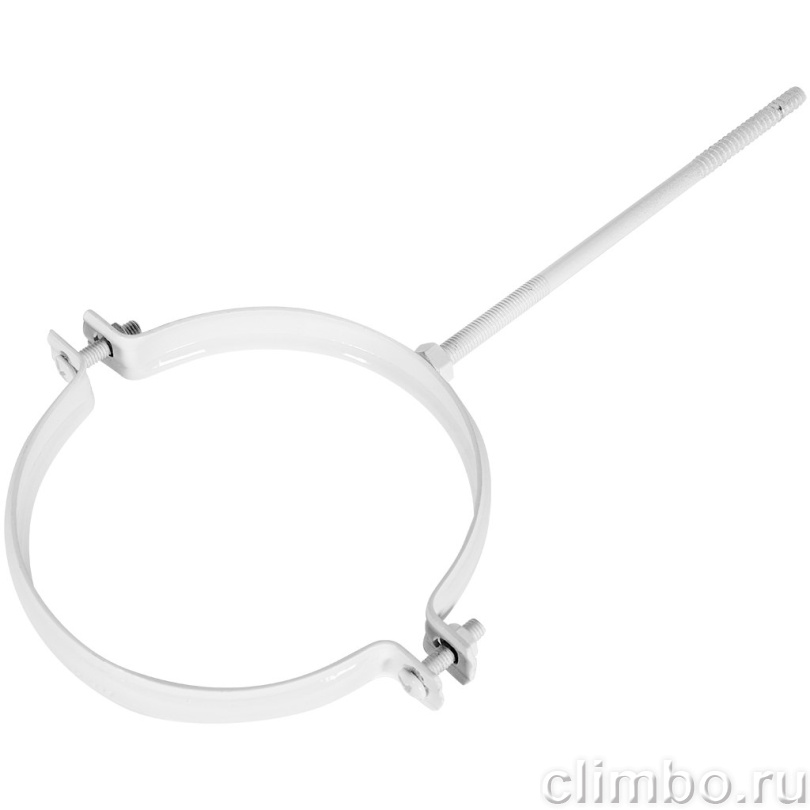 Крепление к стене ROMMER D125 белое металлическое — фото, детали конструкции
