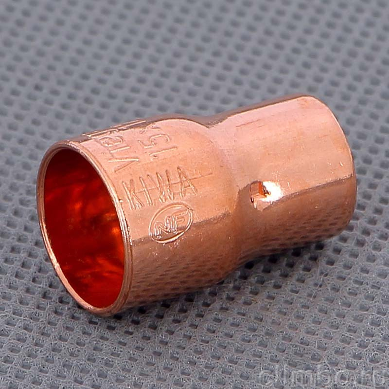 Муфта редукционная двухраструбная пайка 15х12, VIEGA — фото товара
